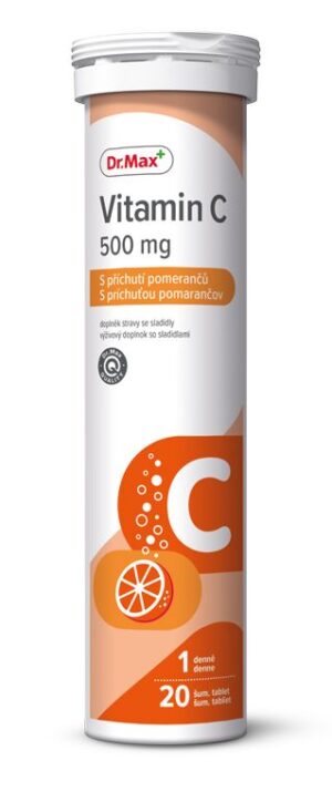 Dr.Max Vitamin C 500 mg pomeranč 20 šumivých tablet