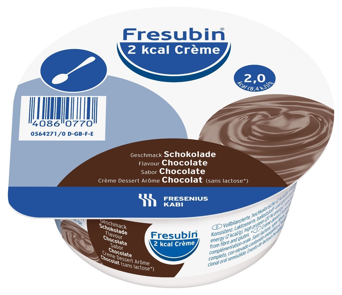 Fresubin 2 kcal Créme Čokoláda 4x125 g