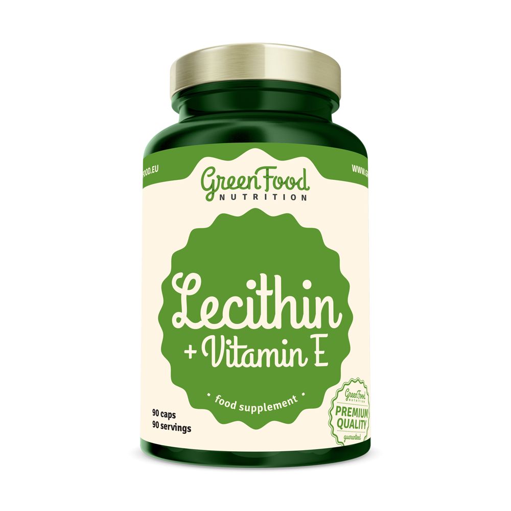 GreenFood Nutrition Lecithin + Vitamin E 90 kapslí