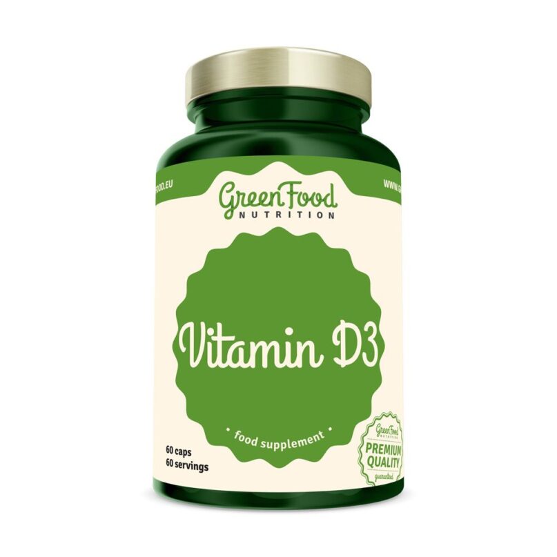 GreenFood Nutrition Vitamin D3 60 kapslí