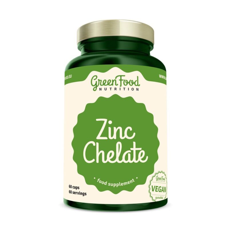 GreenFood Nutrition Zinc Chelate 60 kapslí