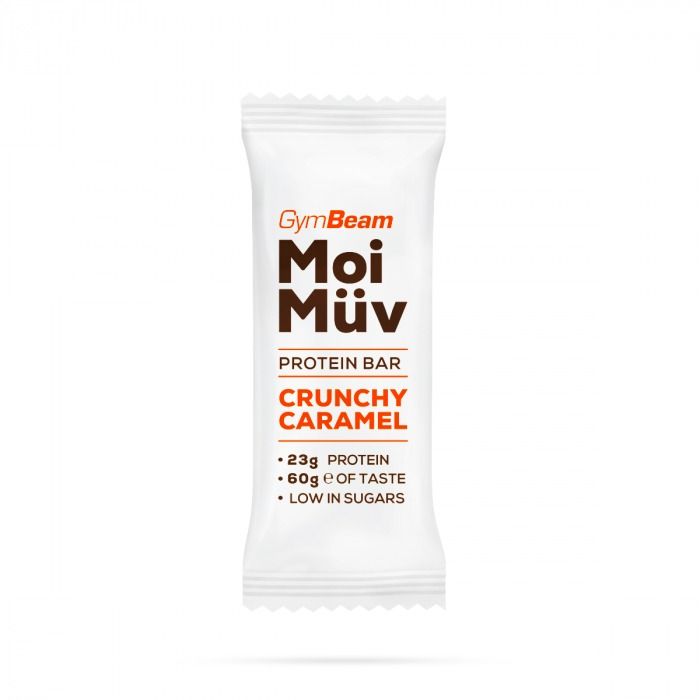 GymBeam Proteinová tyčinka MoiMüv crunchy caramel 60 g