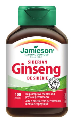 Jamieson Sibiřský ženšen 650 mg 100 tablet