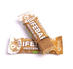 LifeFood Lifebar Protein tyčinka Nuts&Vanilla BIO 47 g