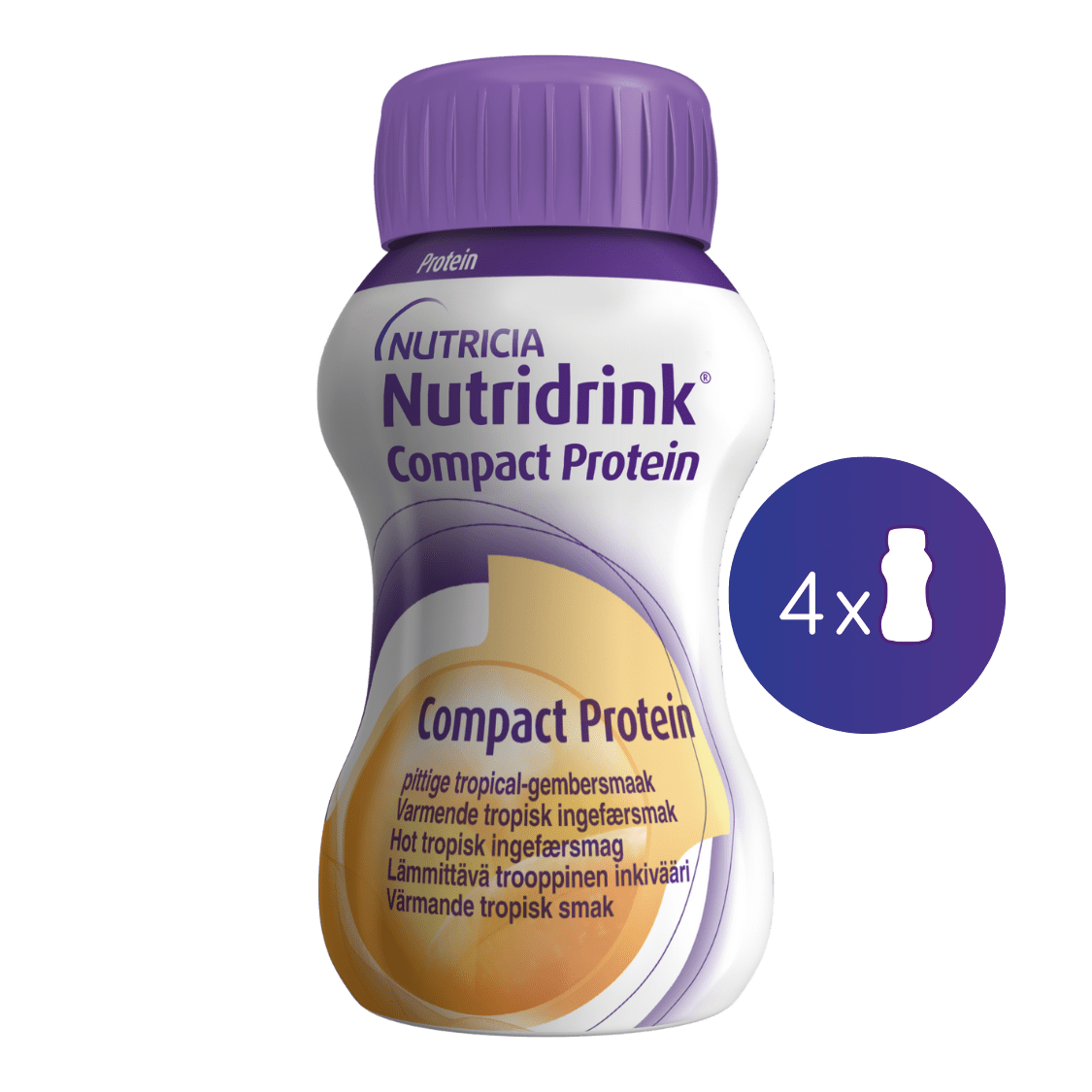 Nutridrink Compact Protein hřejivý zázvor 4x125 ml
