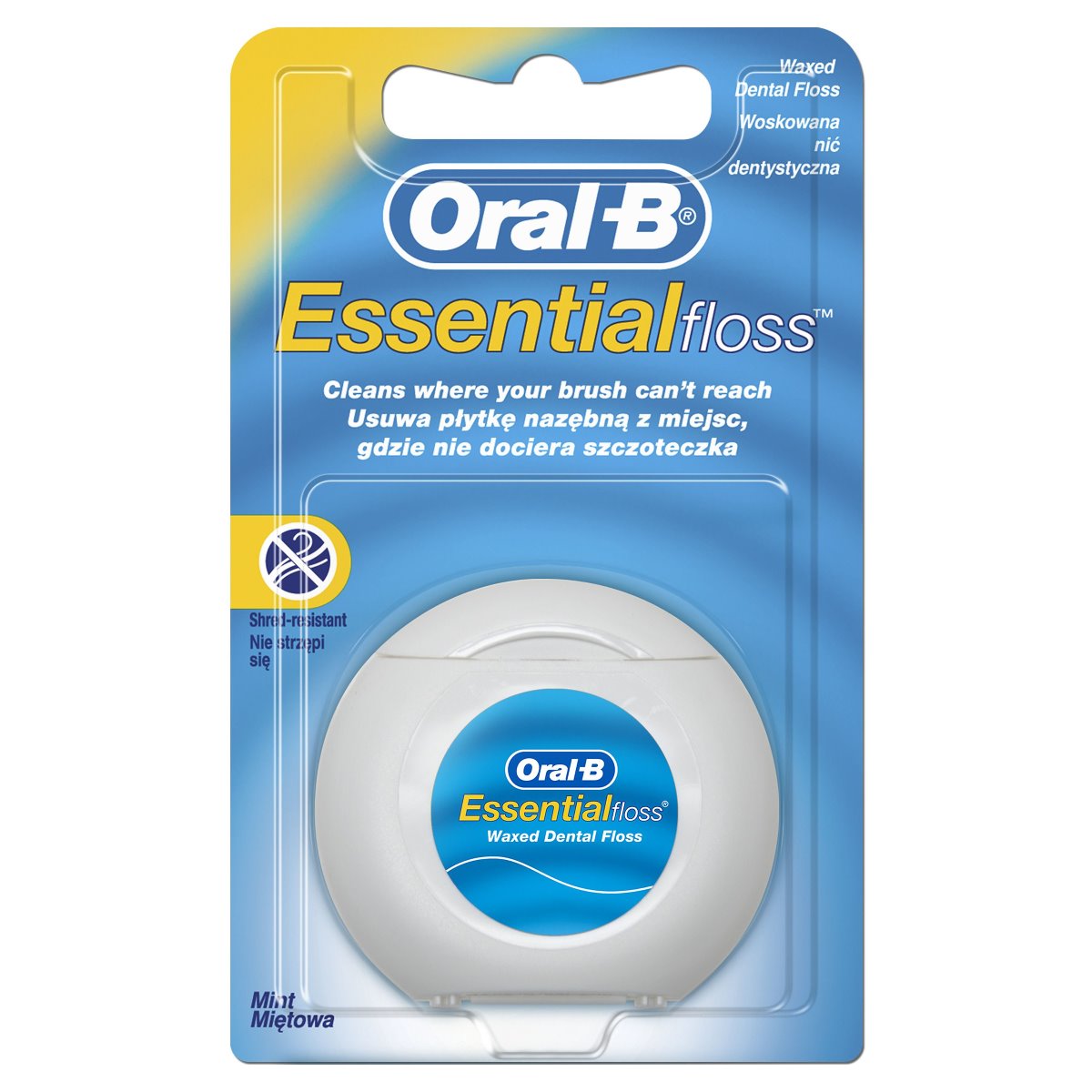Oral-B EssentialFloss zubní nit voskovaná s mátovou příchutí 50 m