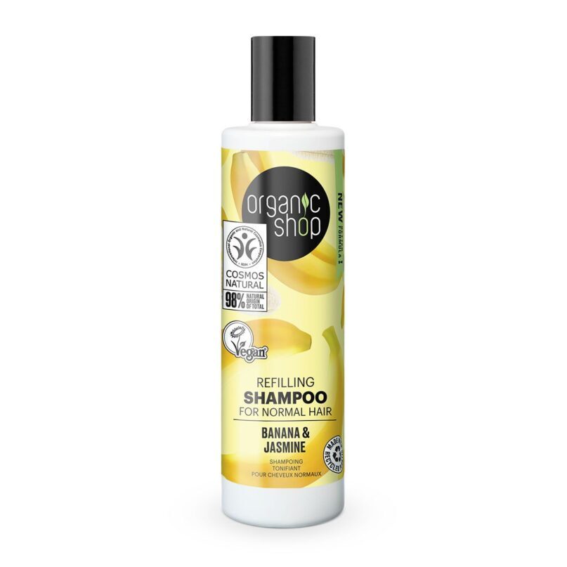 Organic Shop Vyživující šampon pro normální vlasy Banán a jasmín 280 ml