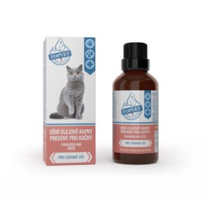 Topvet For Pets Ušní olejové kapky PREVENT pro kočky 50 ml
