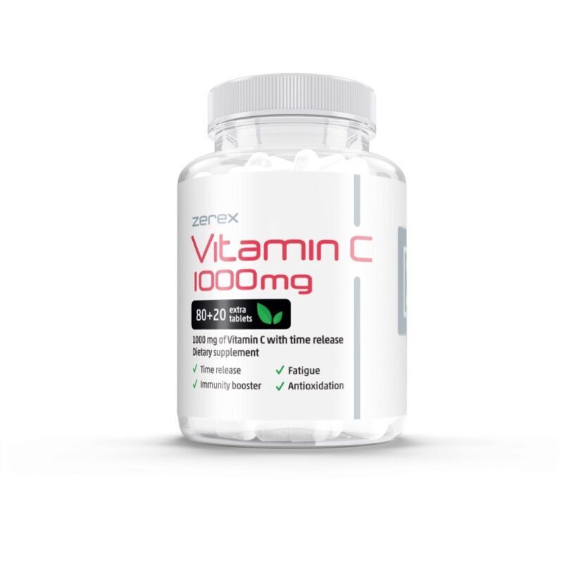 Zerex Vitamín C 1000 mg s postupným uvolňováním 100 tablet