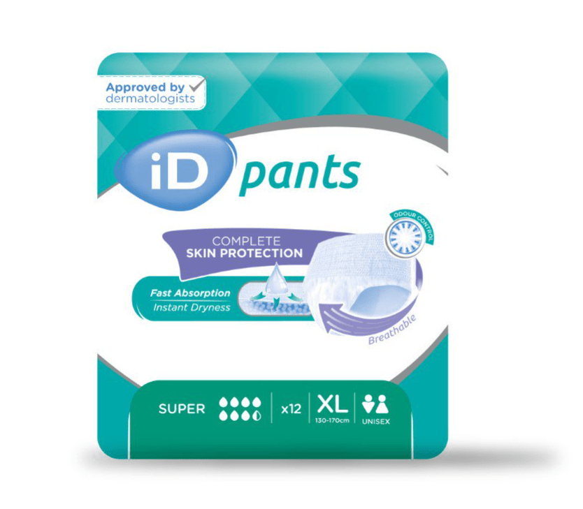 iD Pants X-Large Super plenkové kalhotky navlékací 12 ks