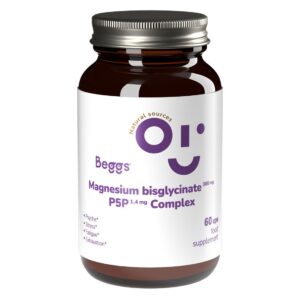 Beggs Magnesium bisglycinate 380 mg + P5P Complex 60 kapslí
