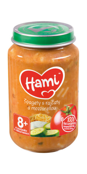 Hami Špagety s rajčaty a mozzarelou 8+ 200 g
